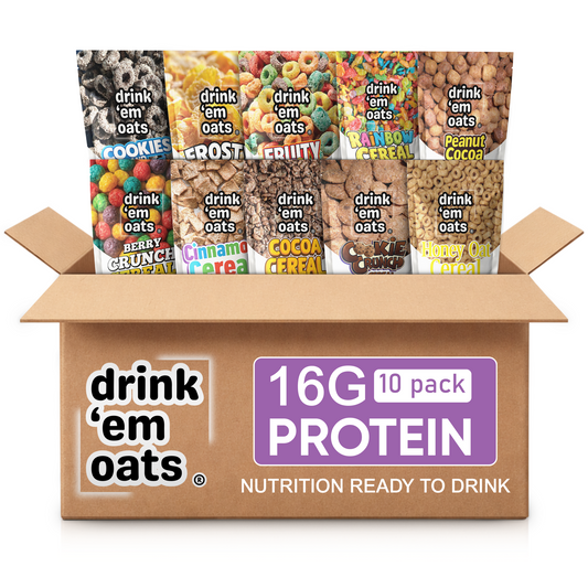 Drink 'em Oats 10 pack Variety Pack