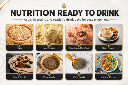 Drink 'em Oats 10 Pouch Variety Pack with Shaker Bottle